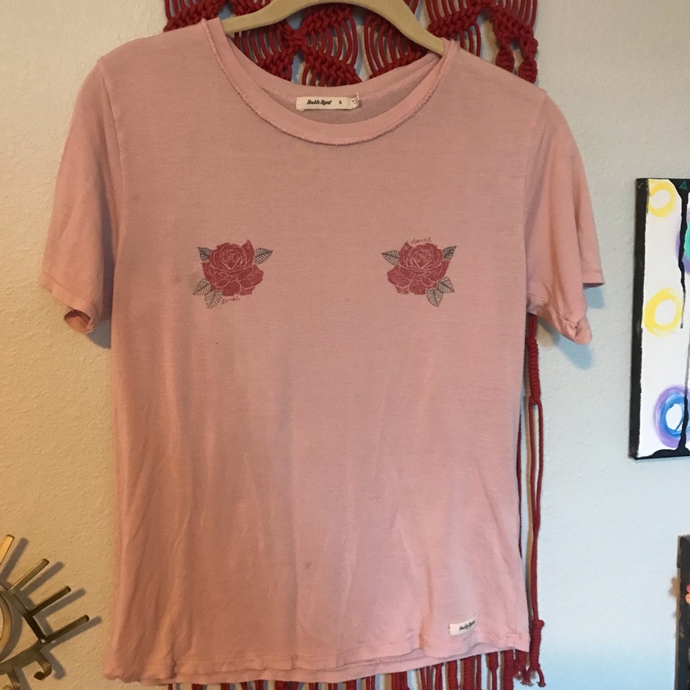 Soft pink rose shirt
